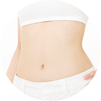 脂肪除去可能部位 ウエスト のイメージ